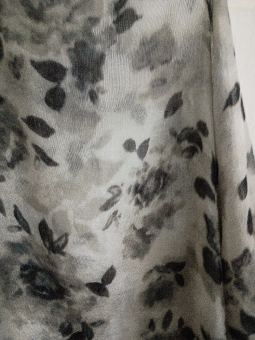 Floral Watercolor Gray Fashion Scarf